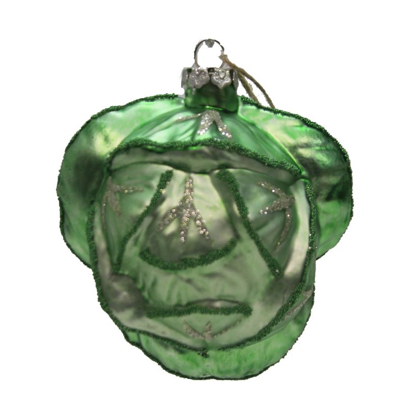 Holiday Ornament 4.5" Green Cabbage Leafy Green Vegetable Slaw  -  Tree Ornaments
