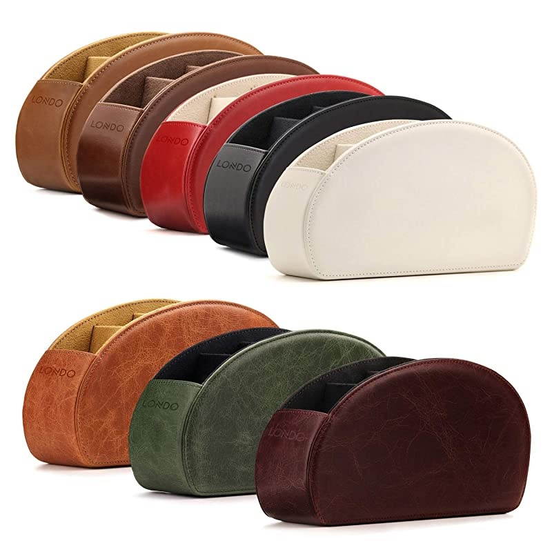 Remote Controller Holder Organizer Store DVD Bluray TV Roku or Apple TV Remotes Italian Genuine Leather with Suede Lining Living or Bedroom Storage Brown