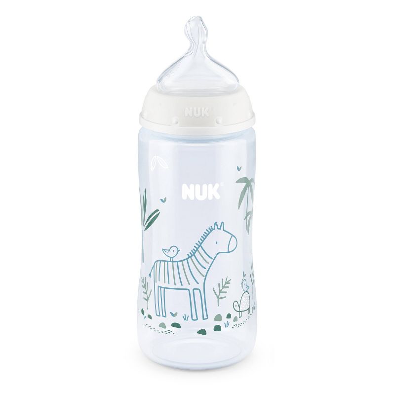 NUK 6pk Smooth Flow Bottle Safari Animals - Zebra - 10oz