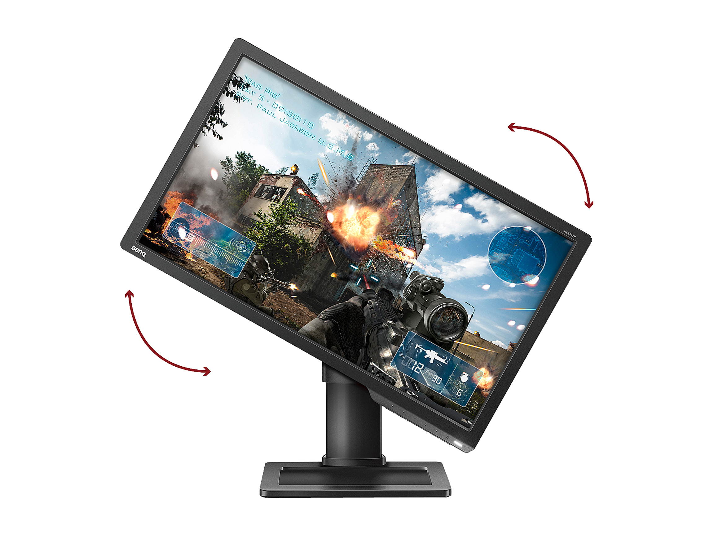 BenQ ZOWIE XL Series XL2411P Dark Gray 24" 144Hz Full HD 1920 x 1080 1ms (GTG) DVI HDMI DisplayPort eSports Gaming Monitor, Height Adjustable Stand