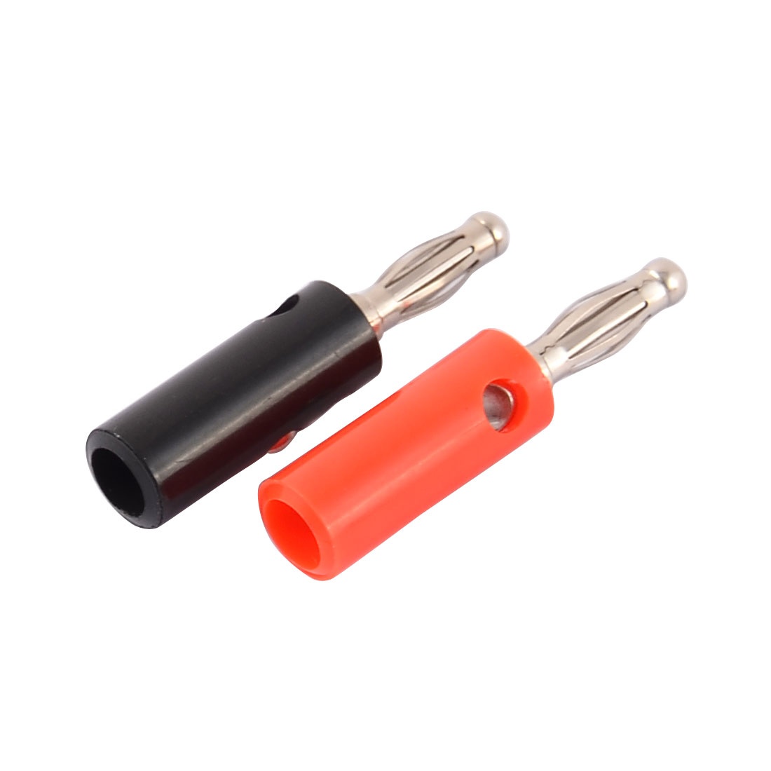 Global Bargains 30pcs 4mm Black Red Audio Speaker Cable Wire Connector Banana Plug Jack Coupler