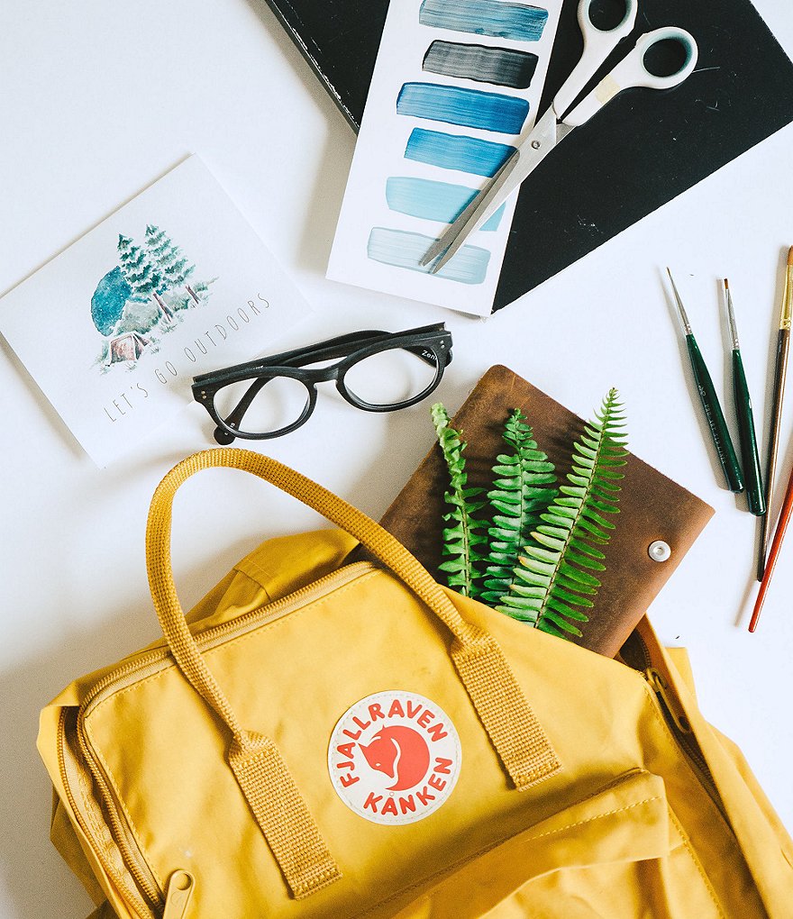 Fjallraven Kanken Water-Resistant Cotton Zipper Convertible Backpack