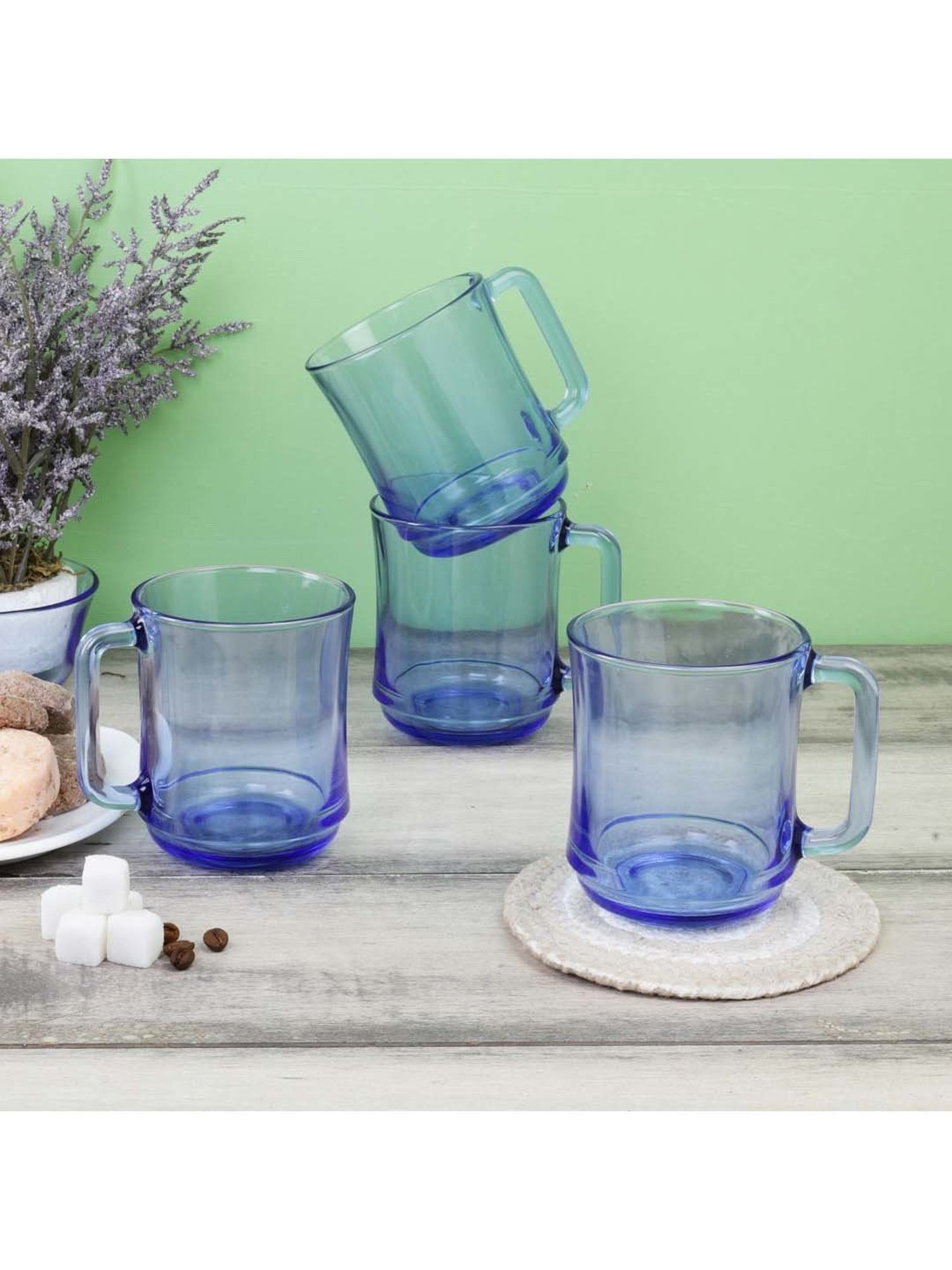 Duralex Lys Marine Blue Glass Tumbler (0.31 L) - Set of 6