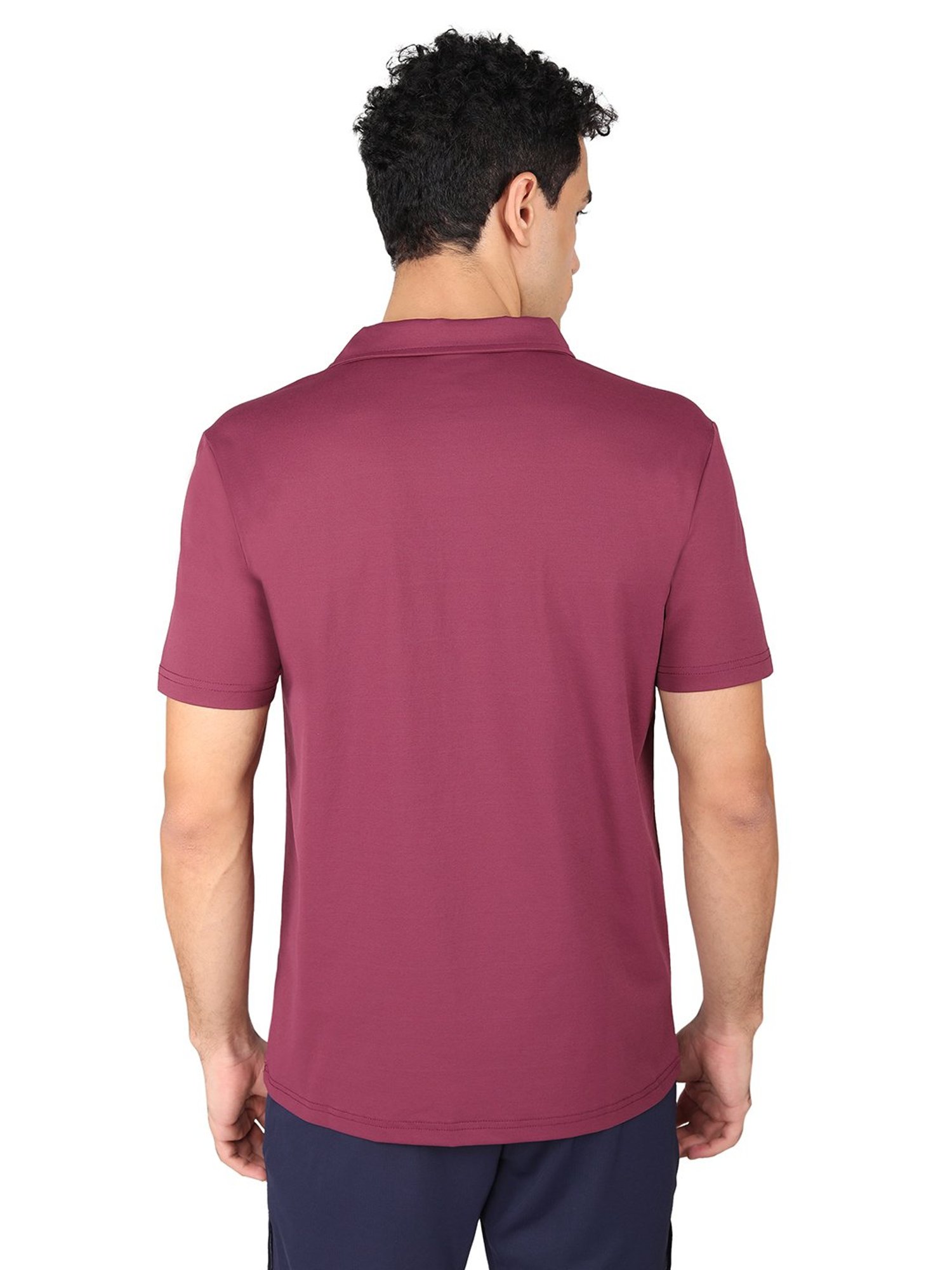 Yonex Grape Wine Regular Fit Badminton Polo T-Shirt