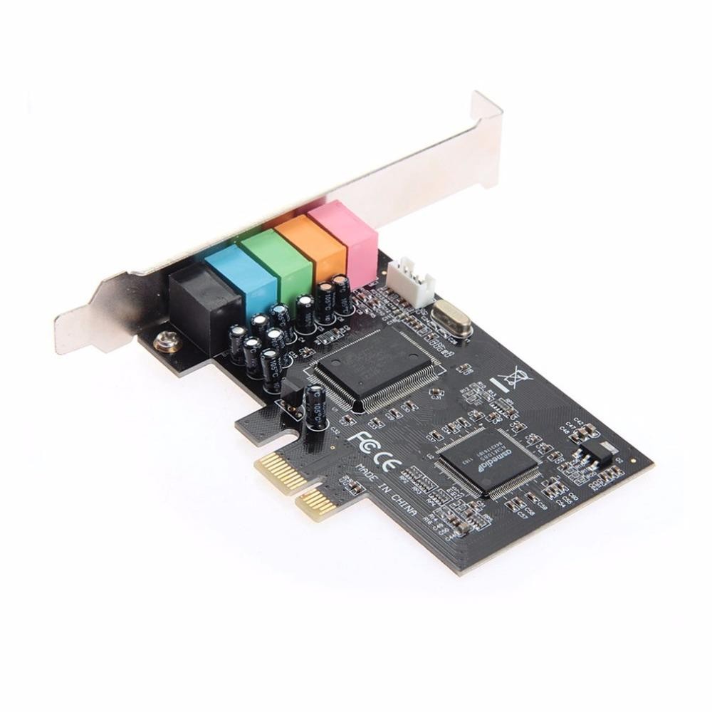 PCI-E Express 6 Channel 5.1 CMI8738 Audio Sound Card PC Computer Compatible Ordinary Sound Card Extension Card For Windows
