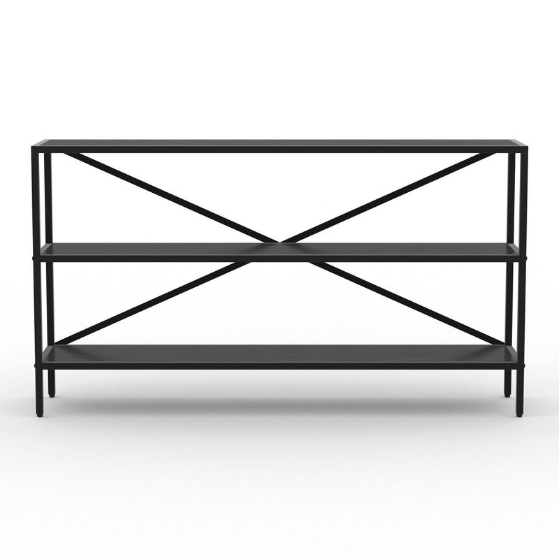 Emery Console Shelf Table Dark Wood - RST Brands
