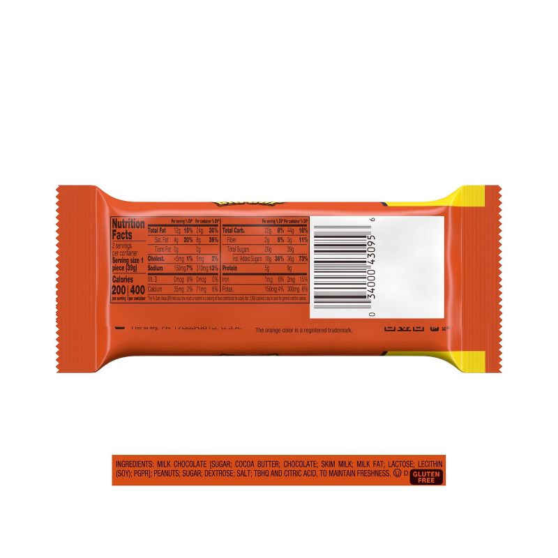 Reese's Peanut Butter Big Cup King Size Chocolate - 2.8oz