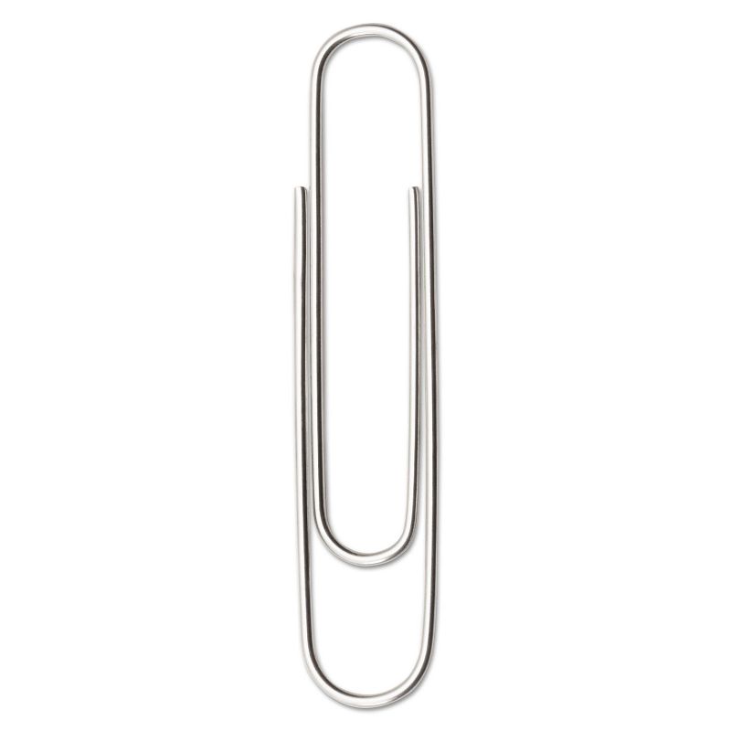 ACCO Smooth Standard Paper Clip Jumbo Silver 100/Box 10 Boxes/Pack 72580
