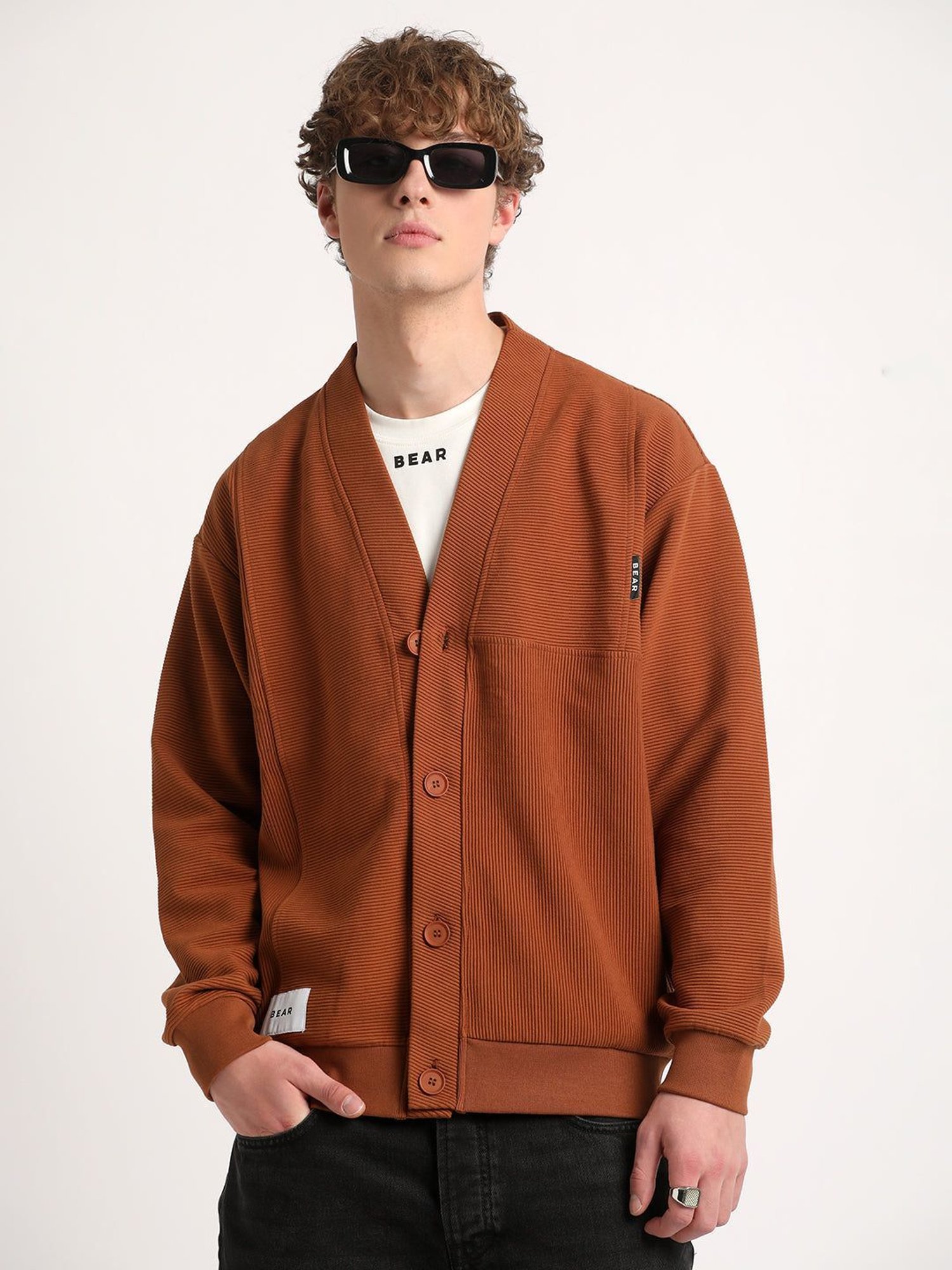 Spykar Red Slim Fit Sweatshirt