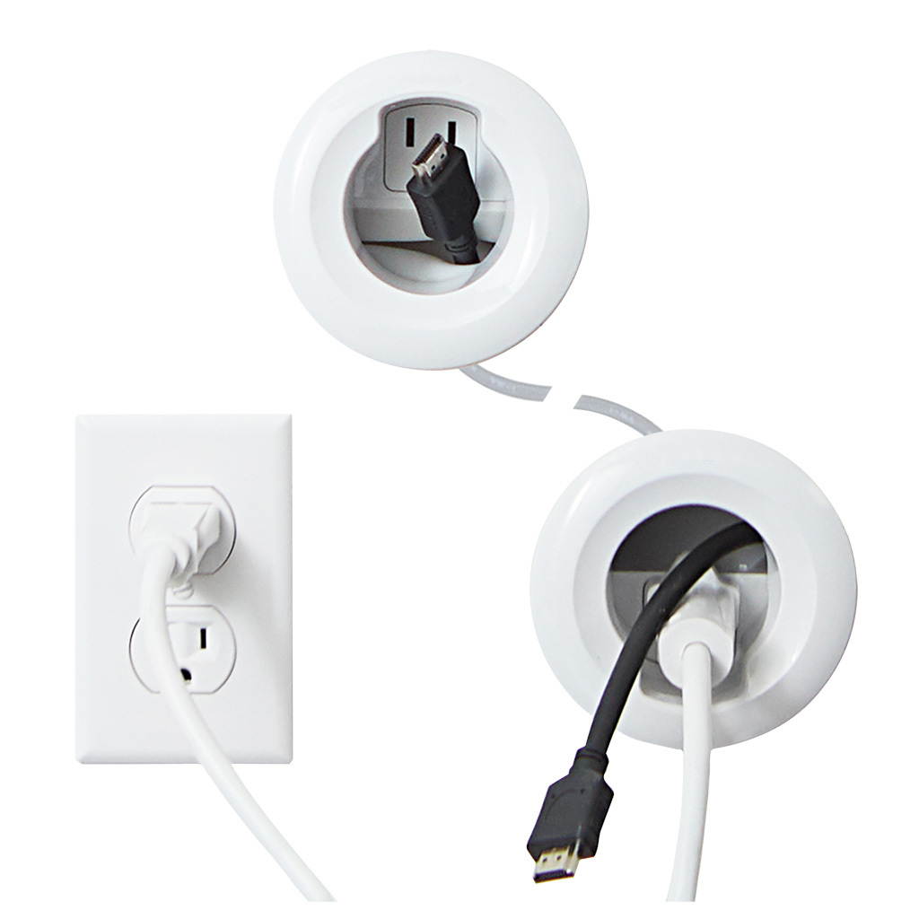 SANUS WSIWP1-W1 Wireless Speakers In-Wall Power Kit Cable Management Hides Cables Behind Wall