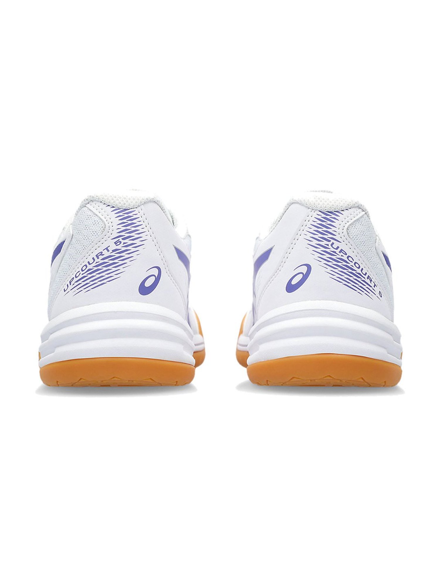 Asics Women's Upcourt 5 White Indoor Court Shoes