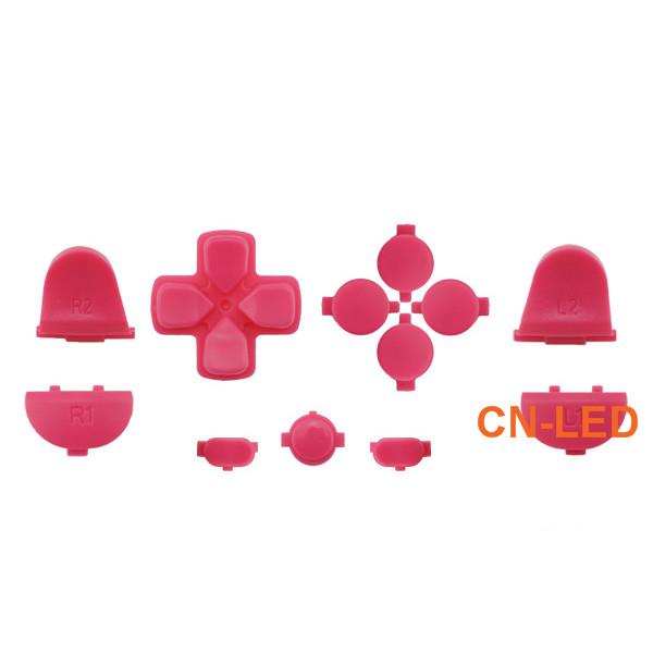 WPS New Version Pink JDM-030 Matte buttons Collection Parts for PS4 Playstation 4 Dualshock 4 ( GEN 2nd Controllers ONLY)