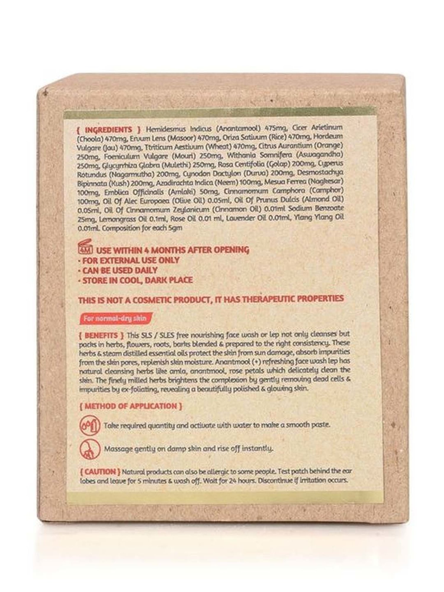 ROOTS AND HERBS Anantmool Refreshing Face Wash Lep - 100 gm