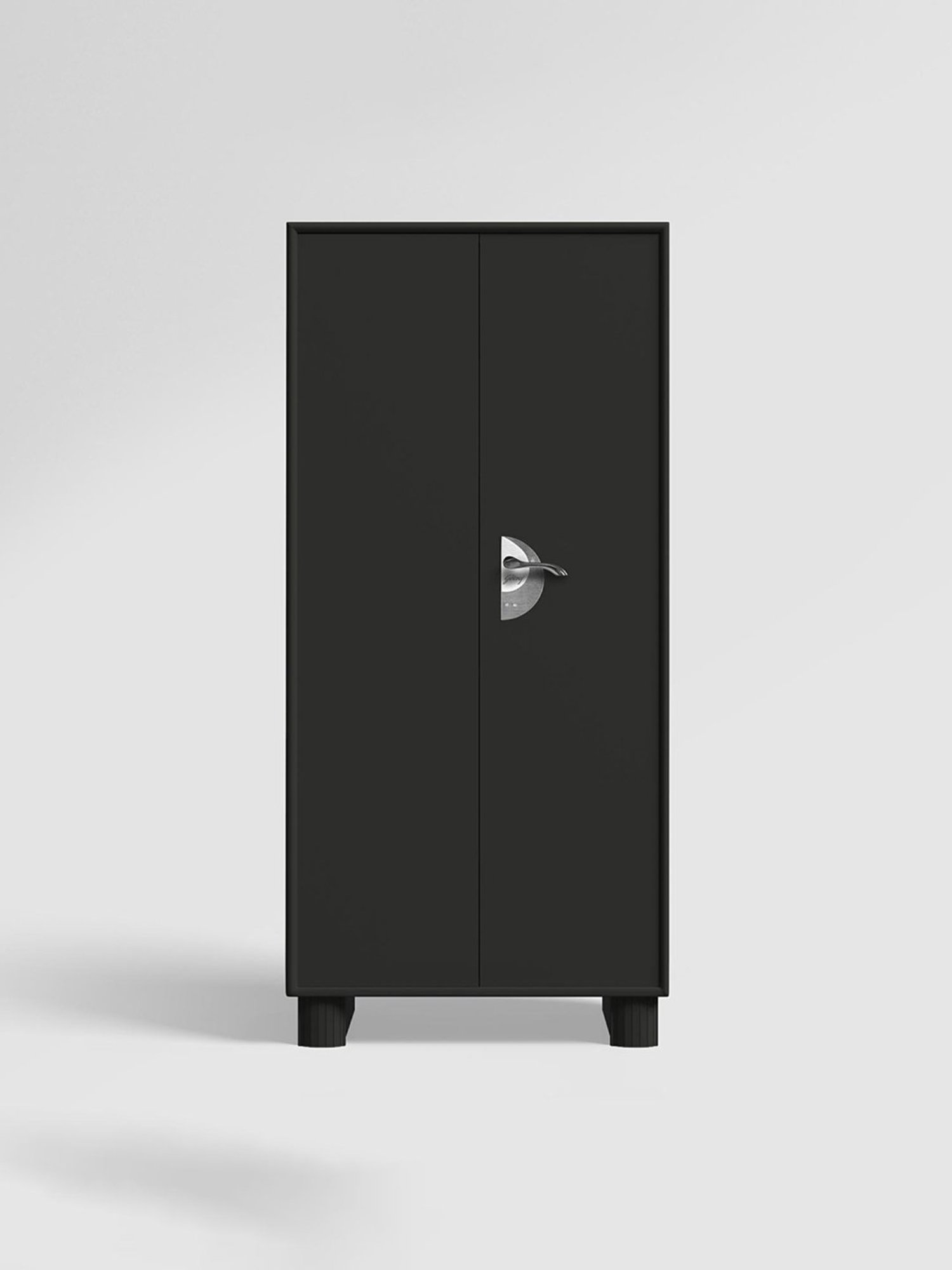 Godrej Interio Storwel  M2 2-Door Steel Almirah, Graphite Grey (1-Year Warranty, 1 Locker)