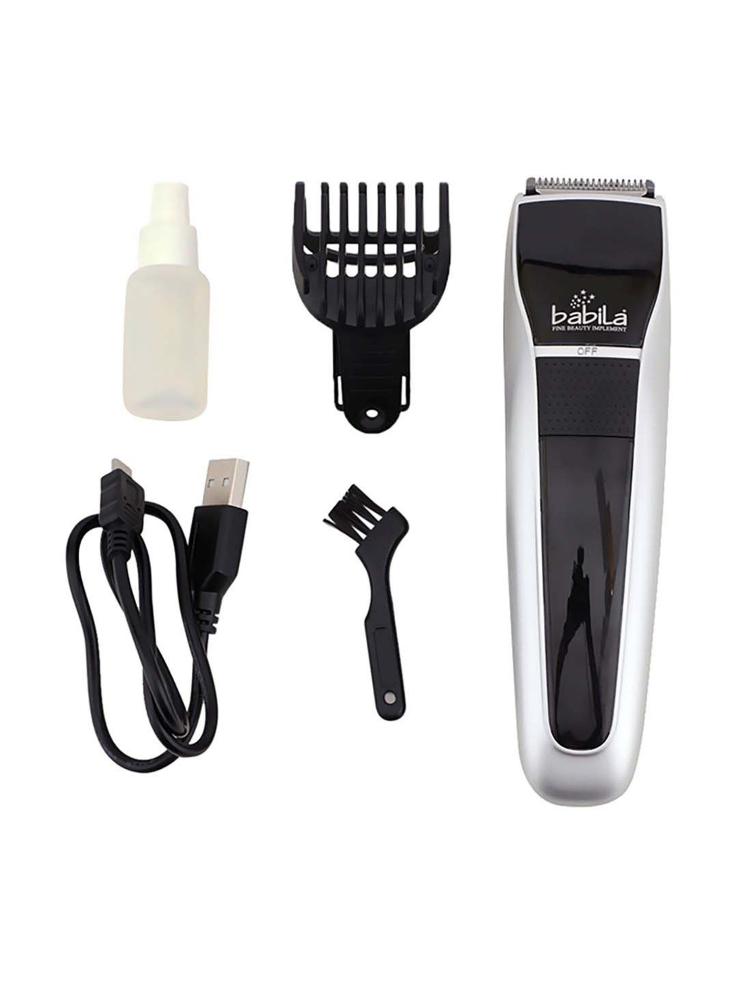 Babila BBT-E22 USB Charging Beard Trimmer (Grey)
