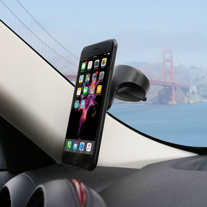 Kenu Airbase Magnetic Premium Dash & Windshield Suction Mount - Black