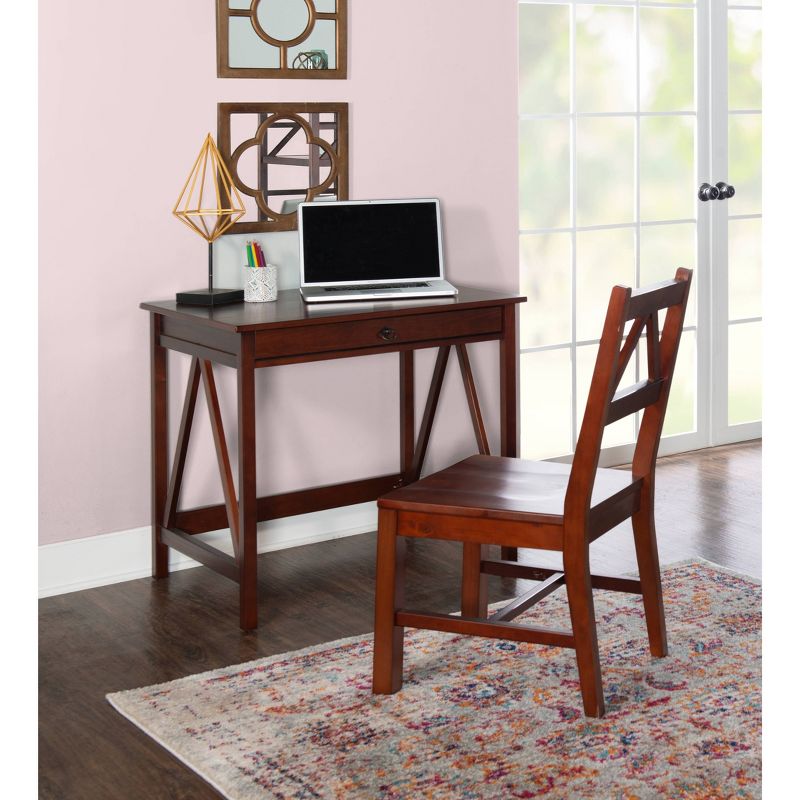 Titian Chair Espresso Brown - Linon