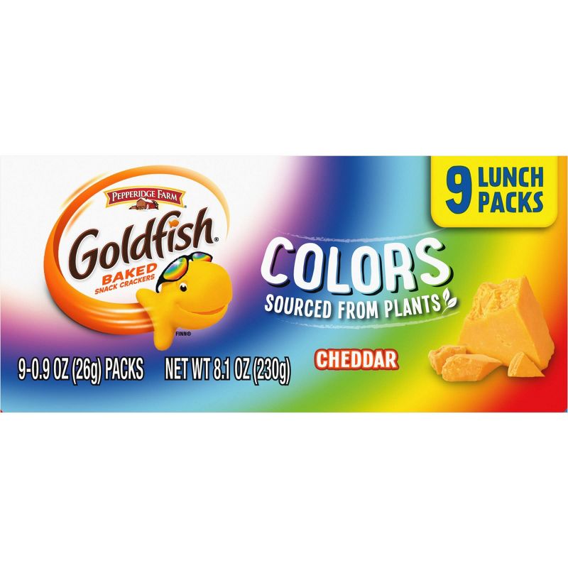 Pepperidge Farms Goldfish Colors Cheddar Crackers - 8.1oz/9ct