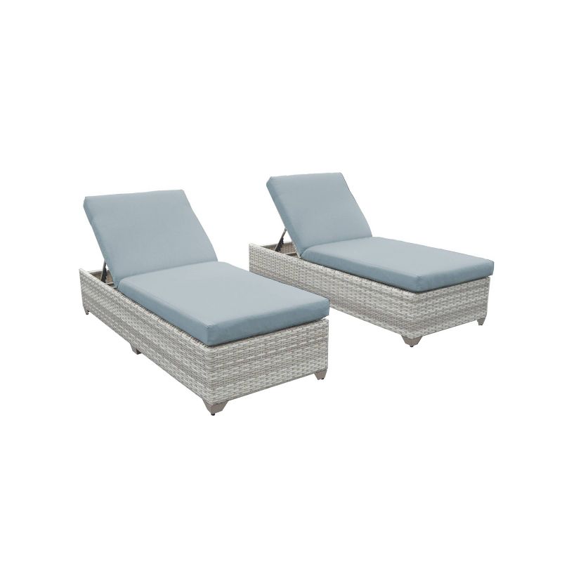 Fairmont 2pk Patio Chaise Lounges - Spa - TK Classics