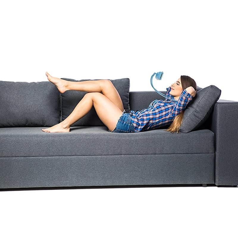 Phone Neck Holder, Gooseneck Lazy Neck Phone Mount to Free Your Hands for iPhone Android Smartphone