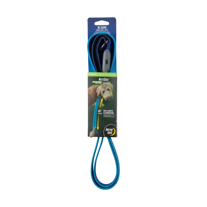 Nite Ize Nite Dog Rechargeable LED Dog Leash - Blue/Blue