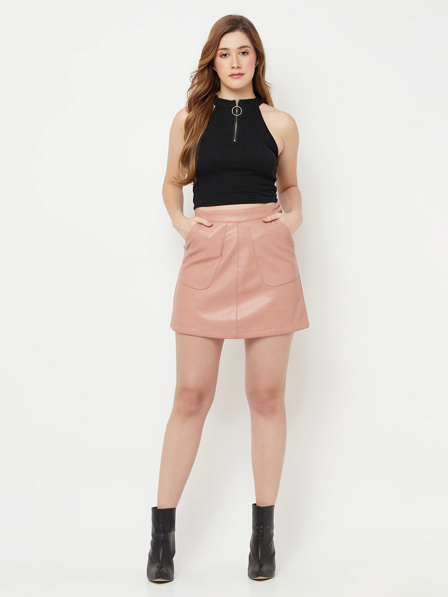 Crimsoune Club Pink Mini Skirt