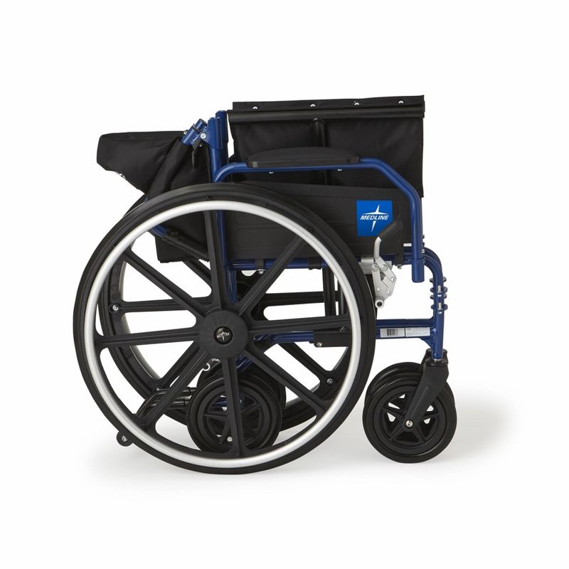 Medline Combination Wheelchair Transport Chair - Blue