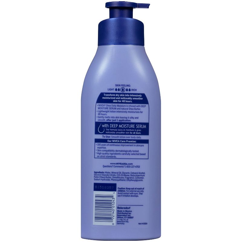 NIVEA Shea Daily Moisture Body Lotion - 16.9 fl oz