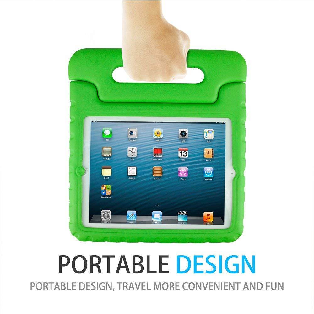 SIMPLEWAY iPad Case, iPad 2 3 4 Case, Shockproof Lightweight Convertible Handle Stand Kid-Proof Protection Cover Compatible with Apple iPad 2, iPad 3rd Gen, iPad 4th Generation Tablet, Green