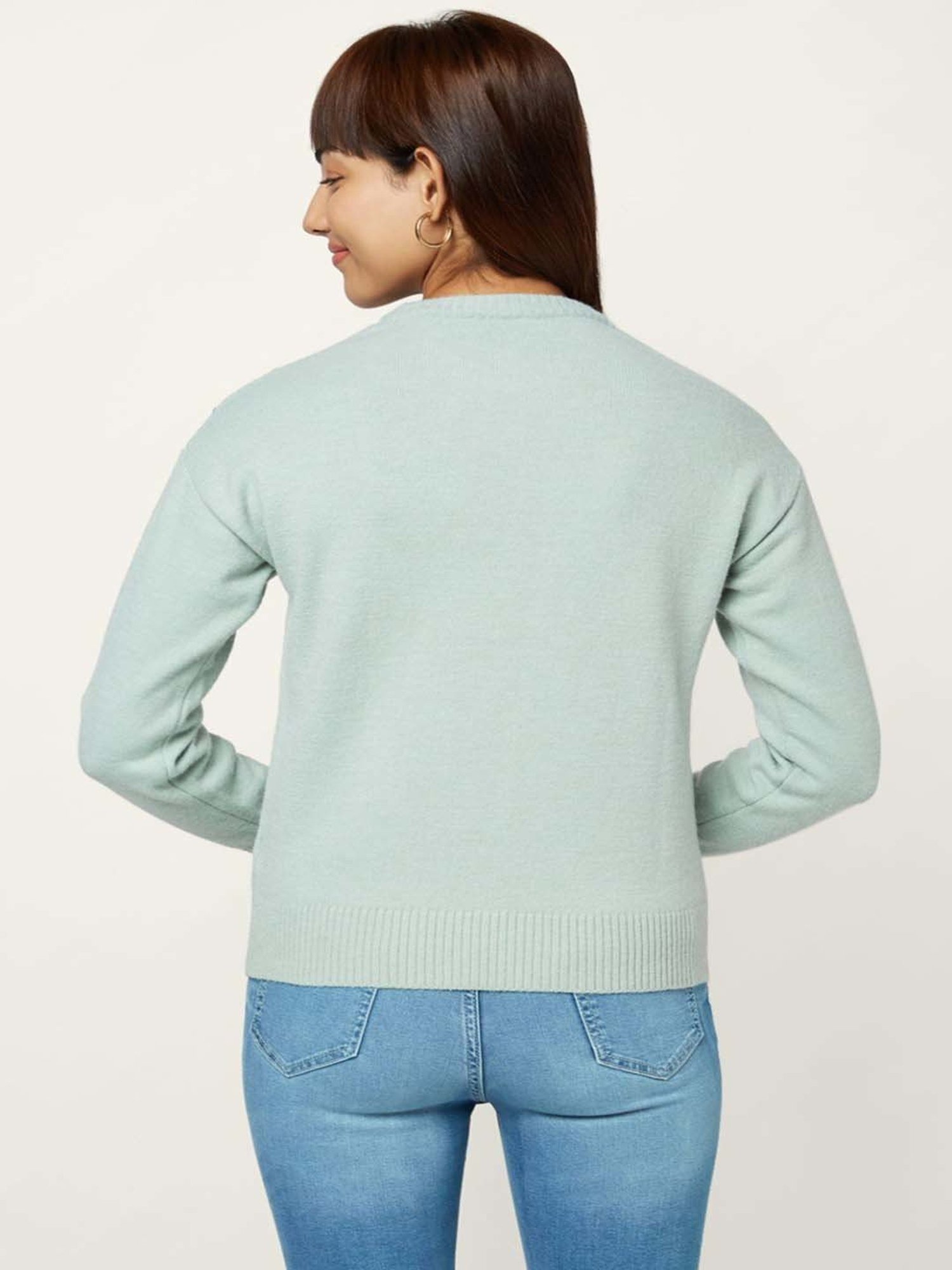 Honey by Pantaloons Green Embellished Sweater