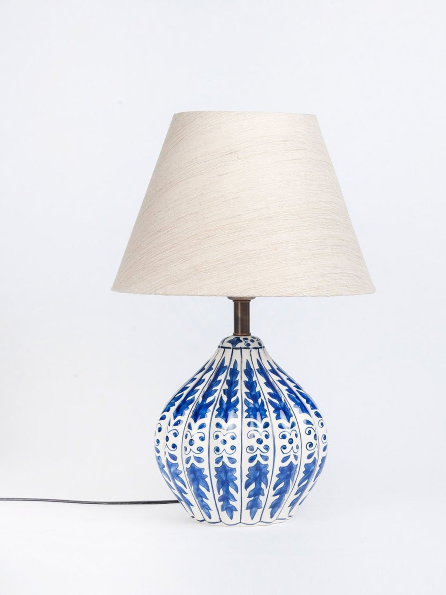 Possini Euro Design Modern Buffet Table Lamp Brushed Steel Tall Gourd White Drum Shade for Dining Room Bedroom Bedside