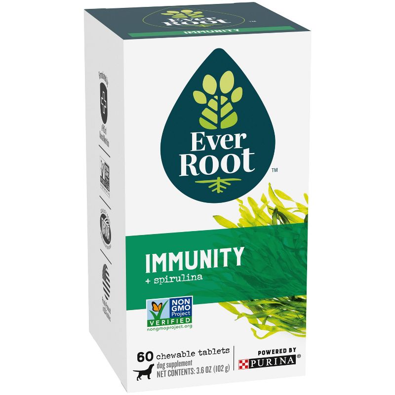 Purina EverRoot Natural, Organic Immunity Dog Supplement Chewable Tablets - 60ct