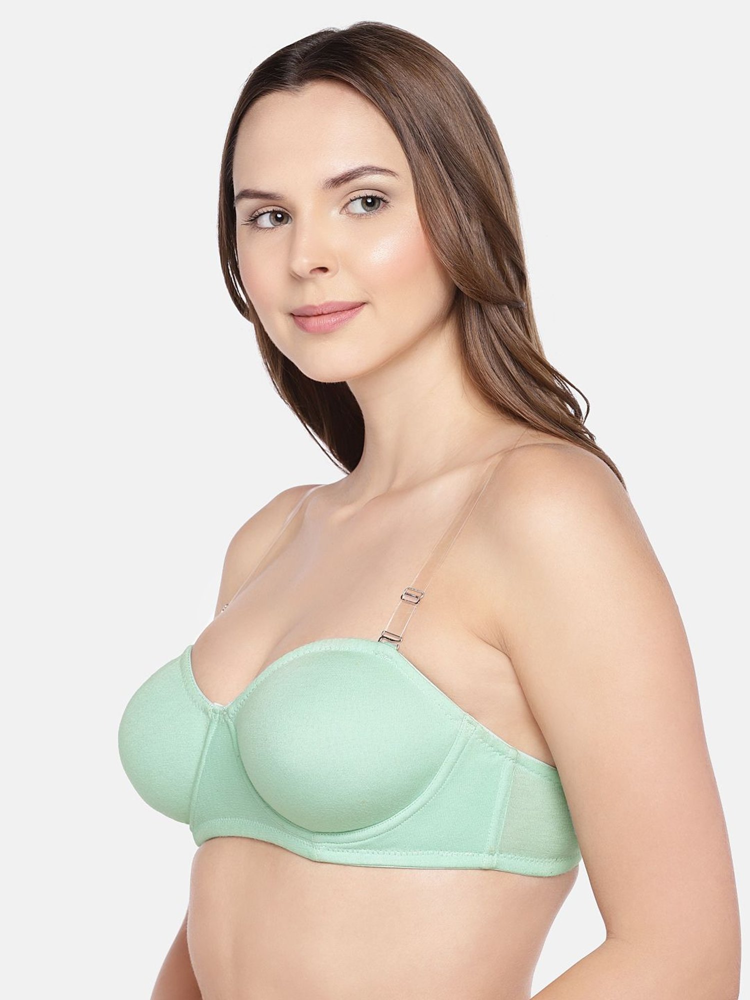 Inner Sense Green Under Wired Non Padded T-shirt Bra