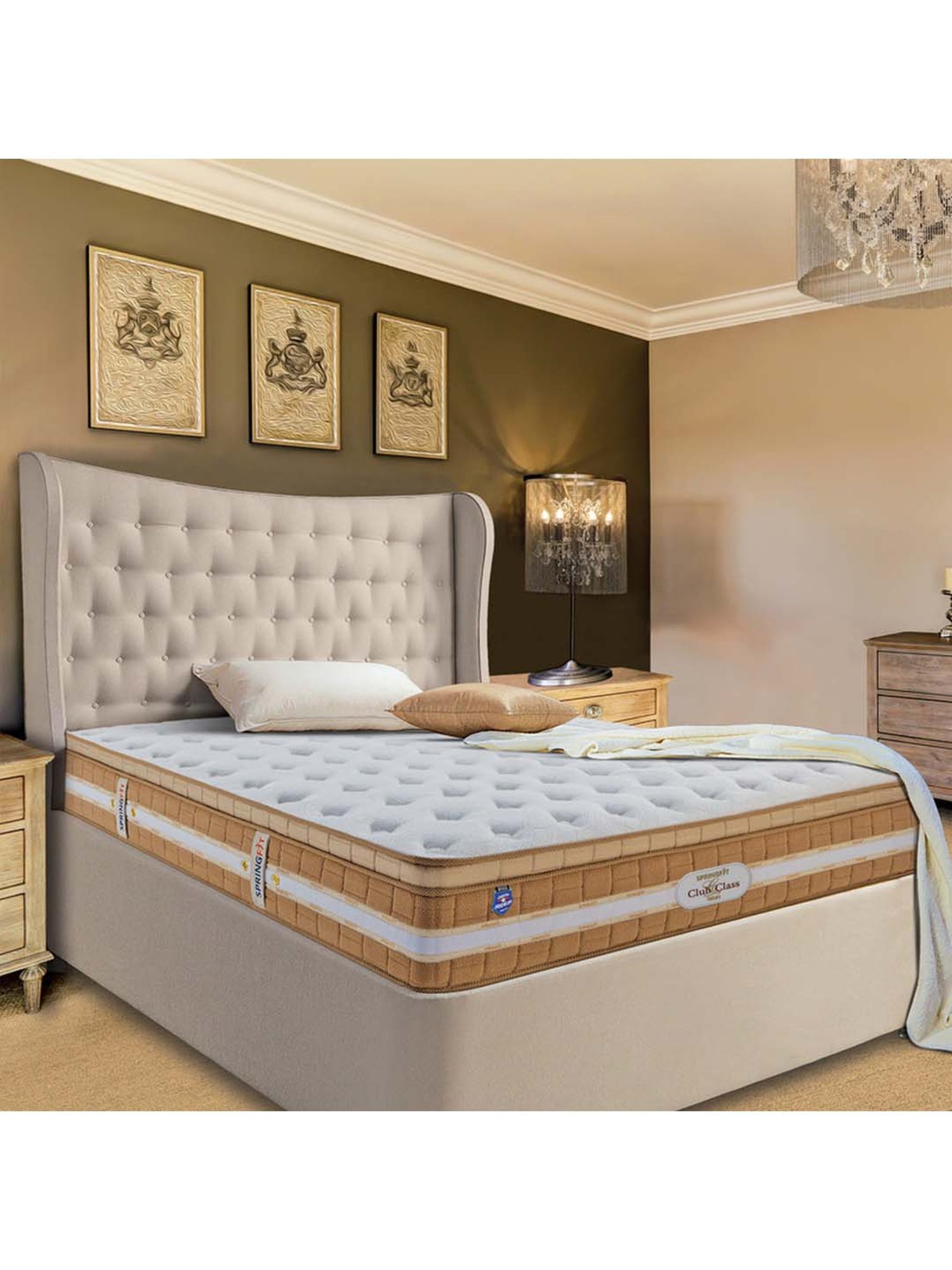 Springfit Club Class Natura Orthopedic Pocket Spring Bed Mattress 6 inch-Single Size(72x36x6)