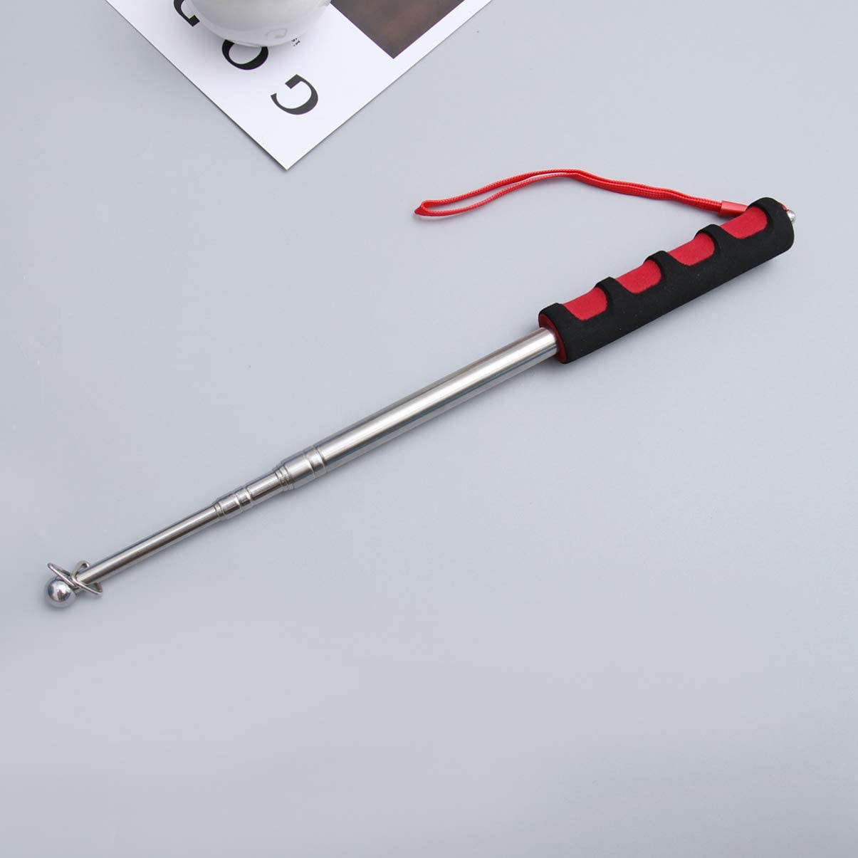 NUOBESTY Telescopic Teachers Pointer Stainless Steel Hand Pointer Extendable Pointer Handheld Presenter for Home School