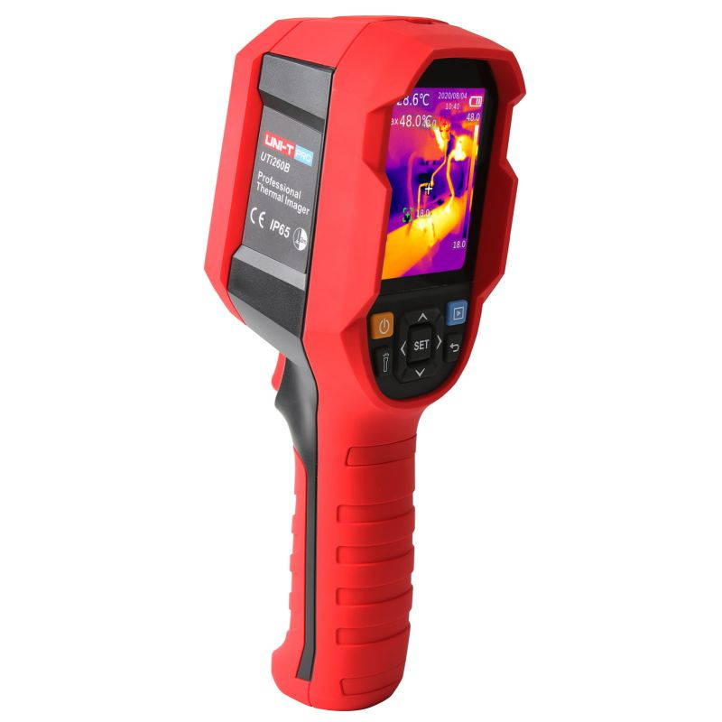 UNI-T UTi260B -15? ~550? 2.8 Inch TFT LCD Display Screen Infrared Thermal Imager 49152(256 * 192) Thermal Imaging Pixel Surface Temperature Real Time Thermal Images Combination Infrared Visible Light