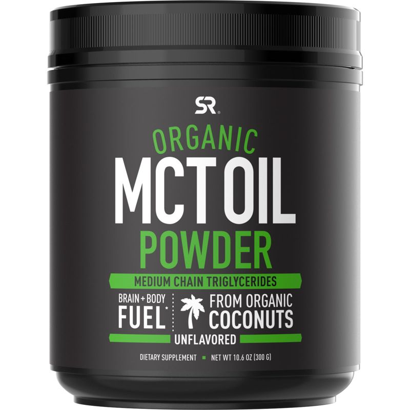 Sports Research Organic MCT Oil Powder, Unflavored, 10.6 oz (300 g), Weight Loss Supplements