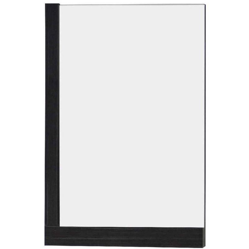 23.5" D3 Modern Plywood Melamine Mirror Dark Gray - American Imaginations