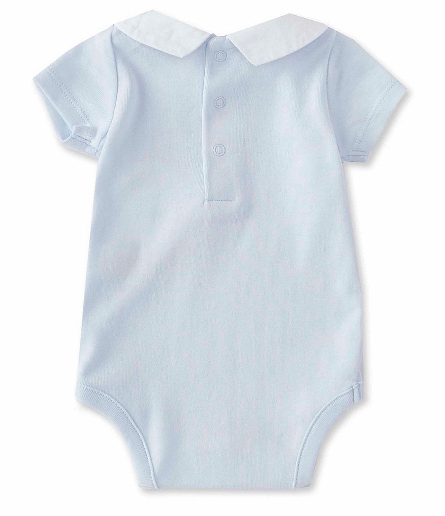 Edgehill Collection Baby Boys Newborn-6 Months Short-Sleeve Collared Bodysuit