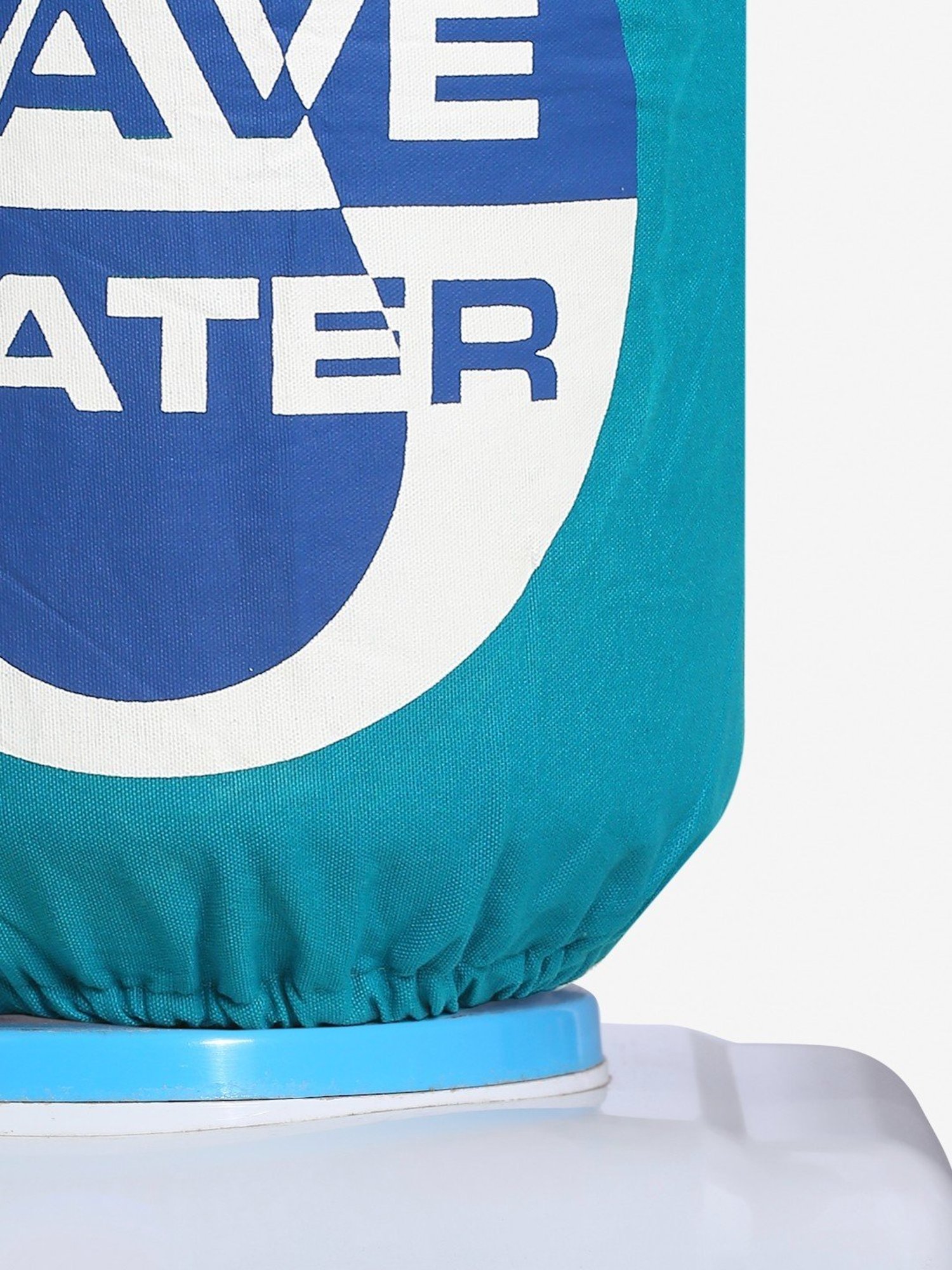 Swayam Printed Blue Cotton Water Bottle Cover for 20 Liter Jar
