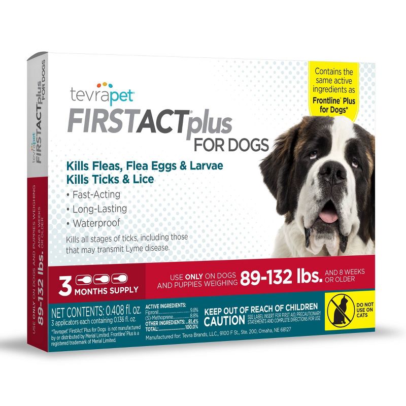 Tevra Pet FirstAct Plus Dog Insect Treatment - 3 Dose