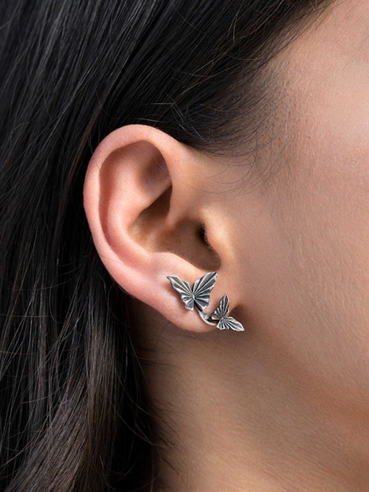 Shaya 92.5 Sterling Silver Chasing My Impromptu Opportunities Earrings for Women