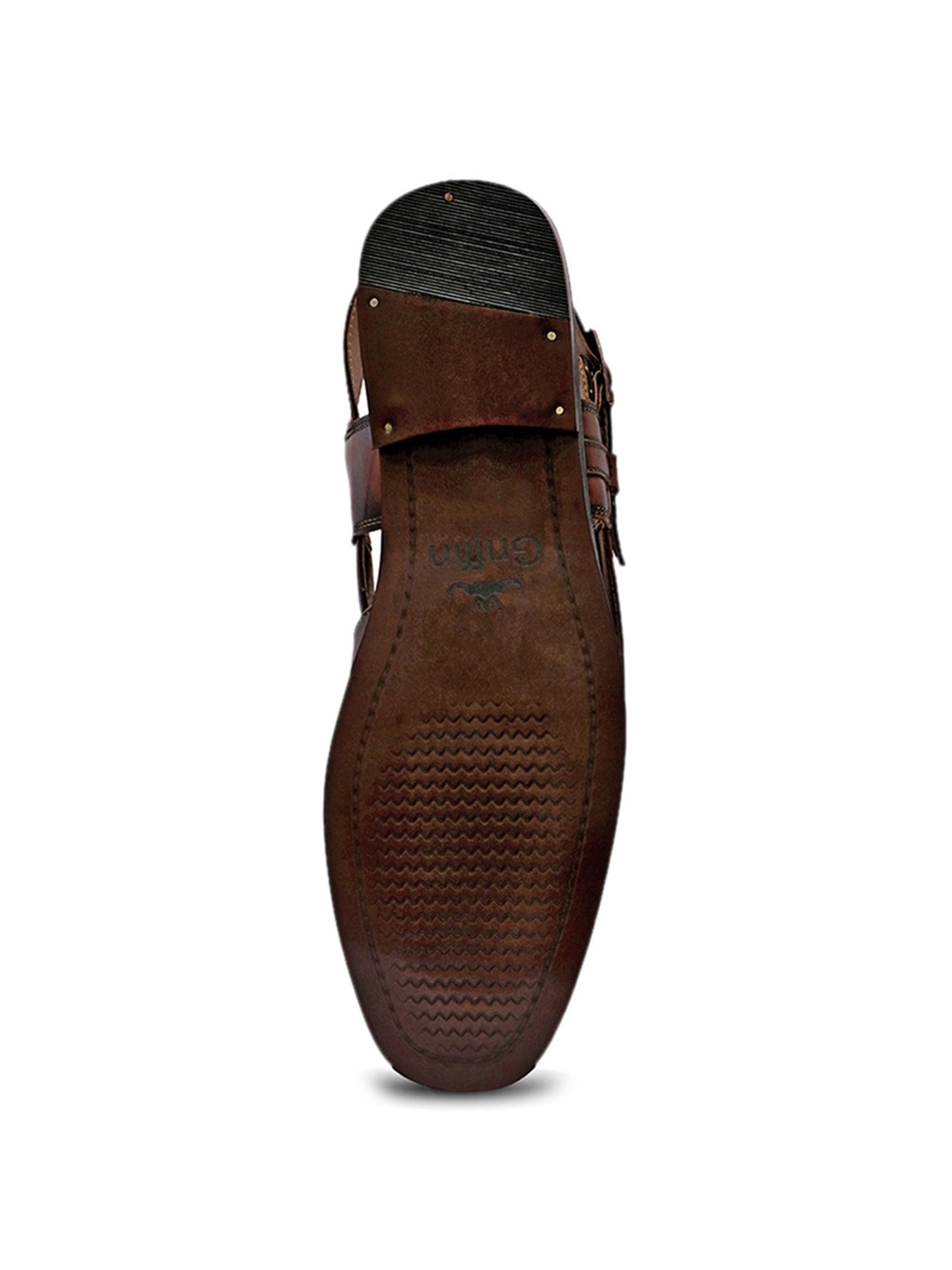 Griffin Men's ABSOLUTE BACCARATE Tan Back Strap Sandals