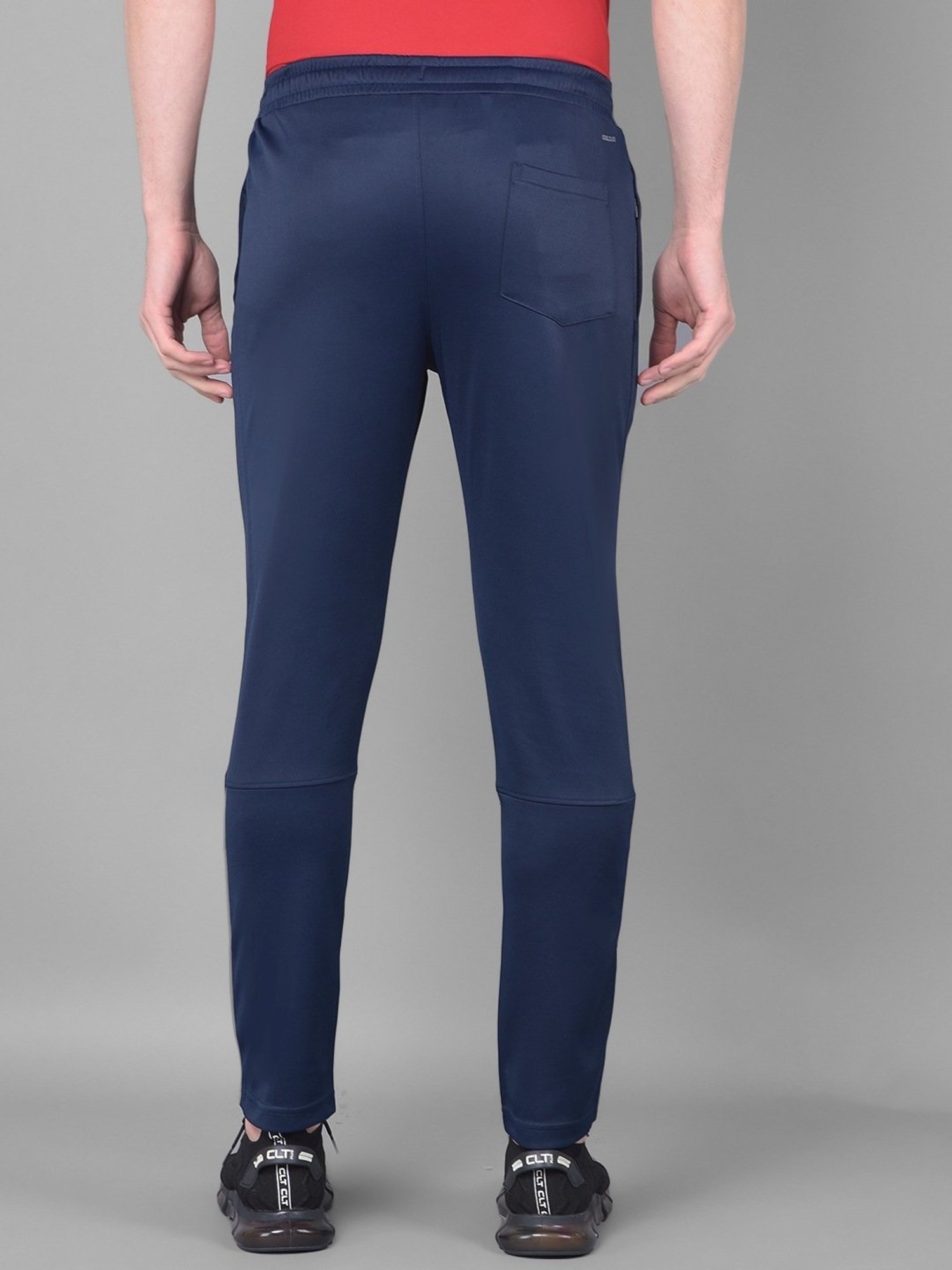 Force NXT Blue & Black Regular Fit Sports Trackpants - Pack Of 2