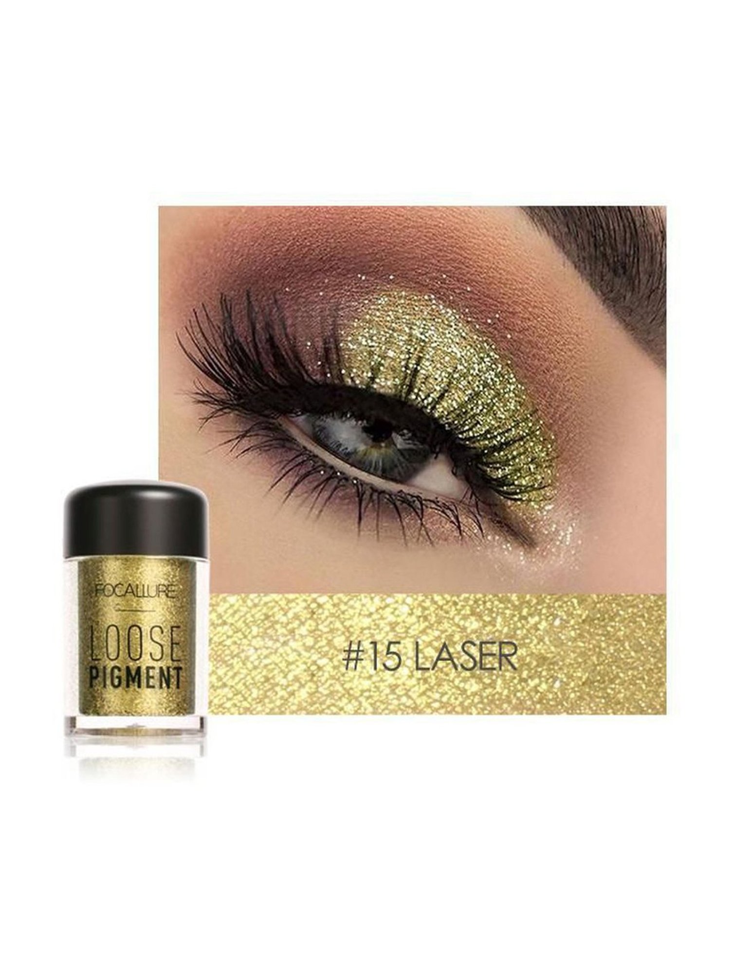FOCALLURE Loose Pigment Eye Shadow 15 Laser - 4.5 gm