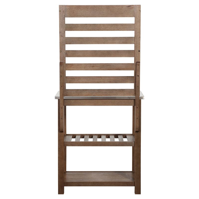 Hadley Baker's Rack Gray Wirebrush - Boraam