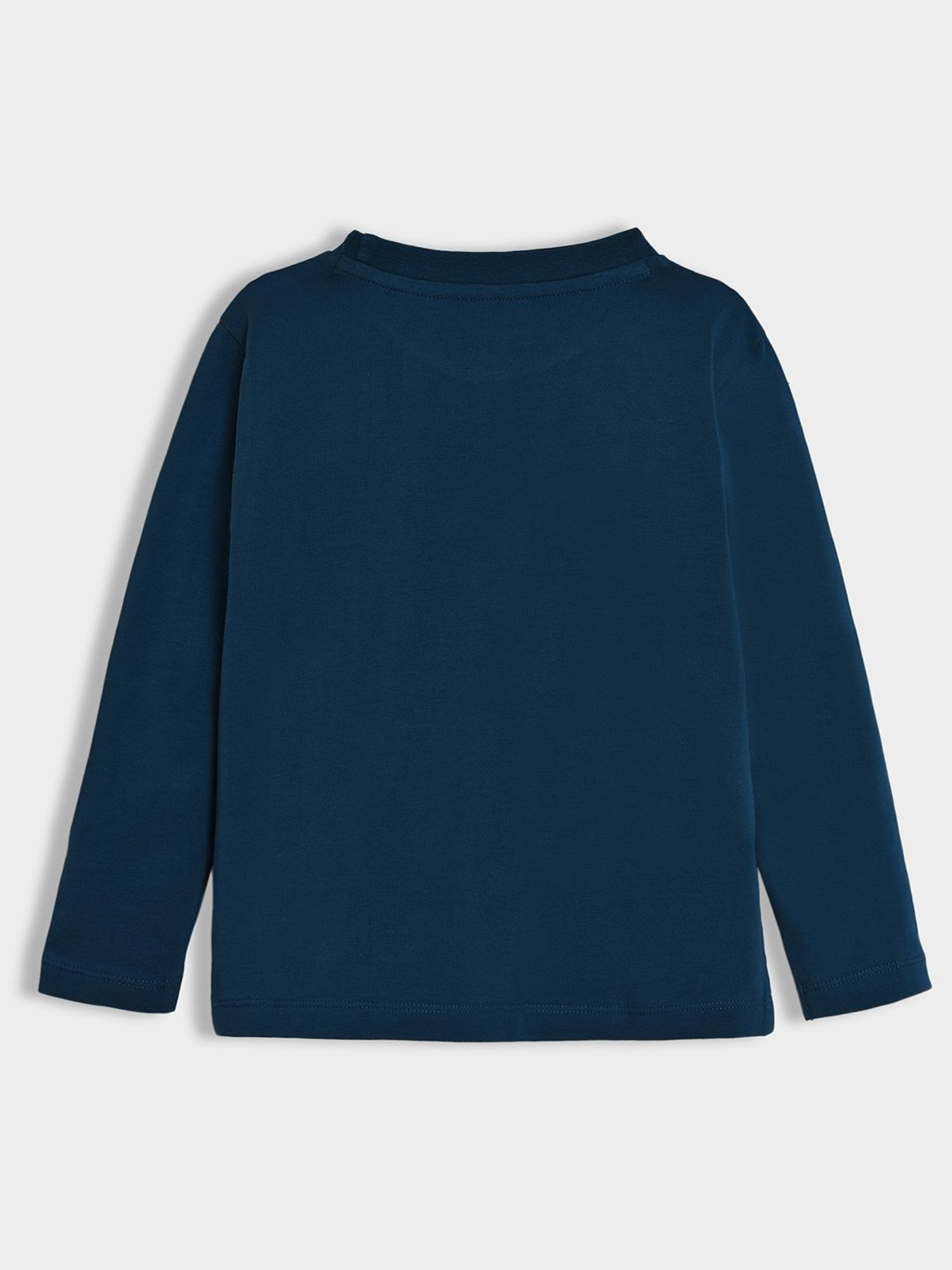 MiArcus Boys Navy Printed Full Sleeves T-Shirt