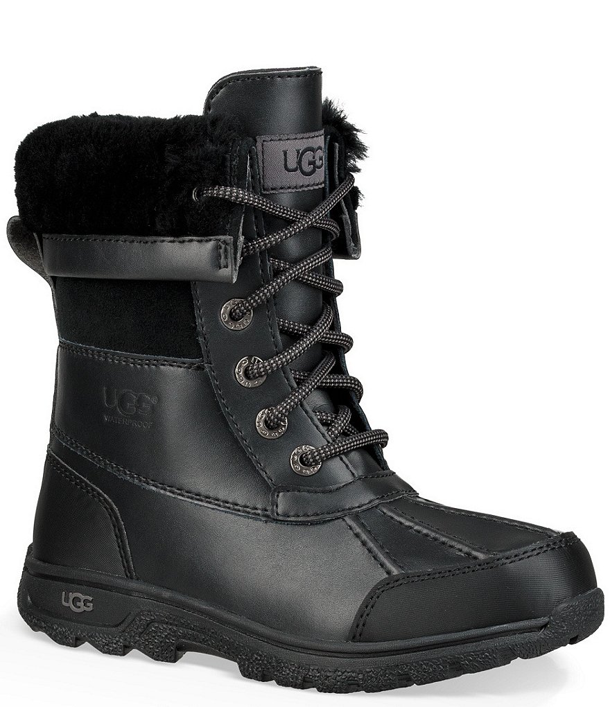 UGG&reg; Kids' Butte II Waterproof and Leather Winter Boots (Youth)