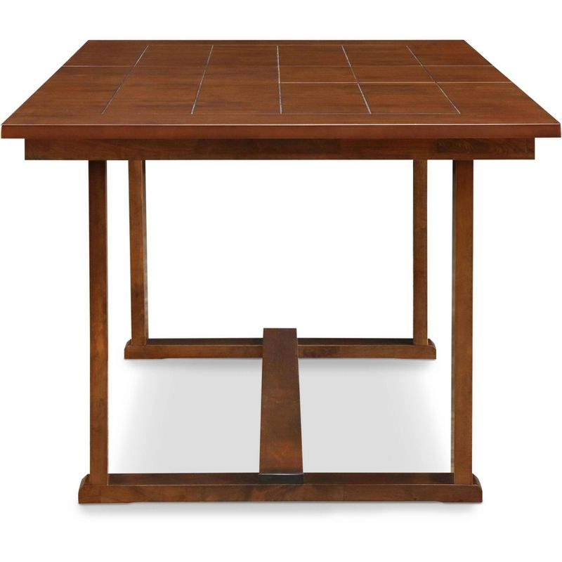 Wesley Extendable Dining Table Brown - ClickDecor