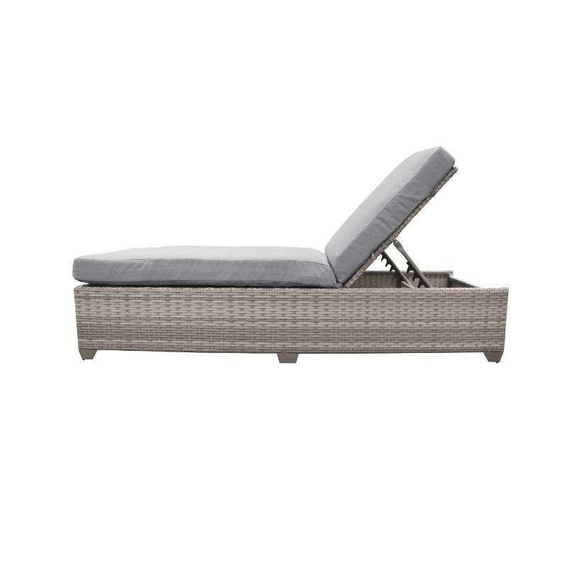 Fairmont 2pk Patio Chaise Lounges - Gray - TK Classics
